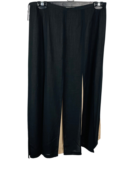 BLACK BEIGE JACQUES VERT SKIRT SIZE 12