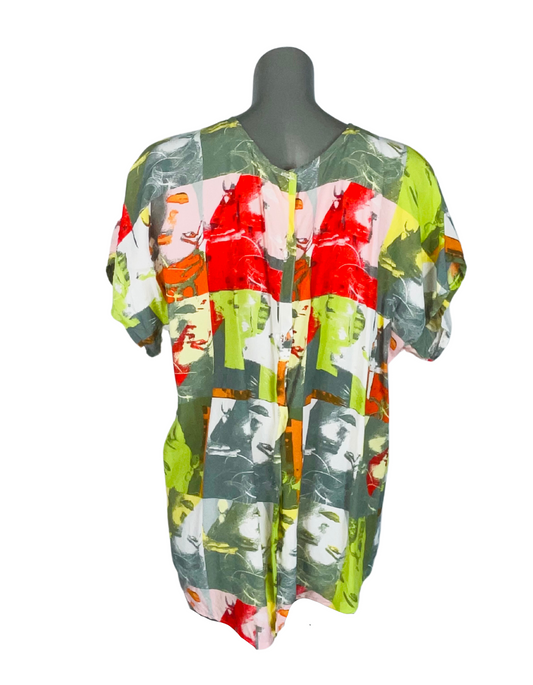 MULTI COLOURED BLOUSE XXL