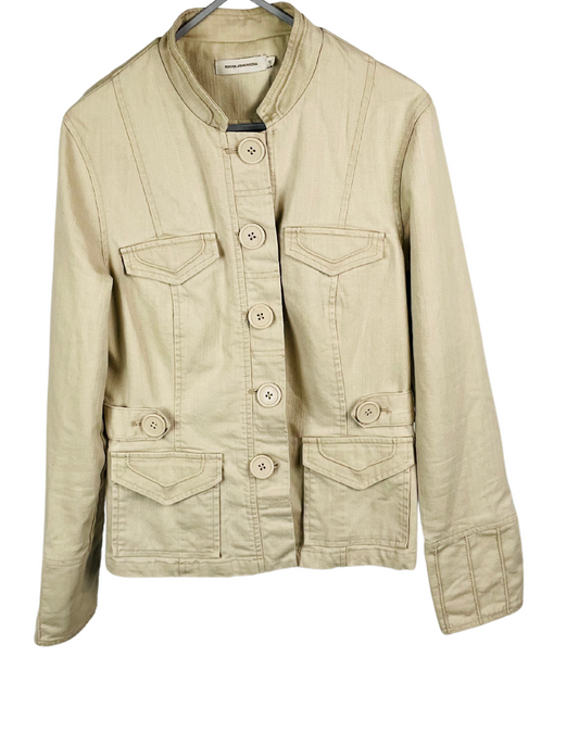 ROCHA JOHNROCHA BEIGE JACKCET SIZE 12