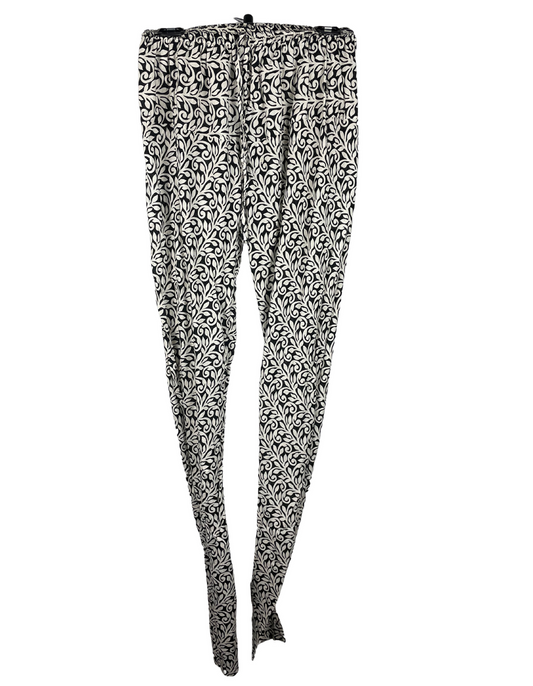 BLACK AND WHITE TROUSERS SMALL