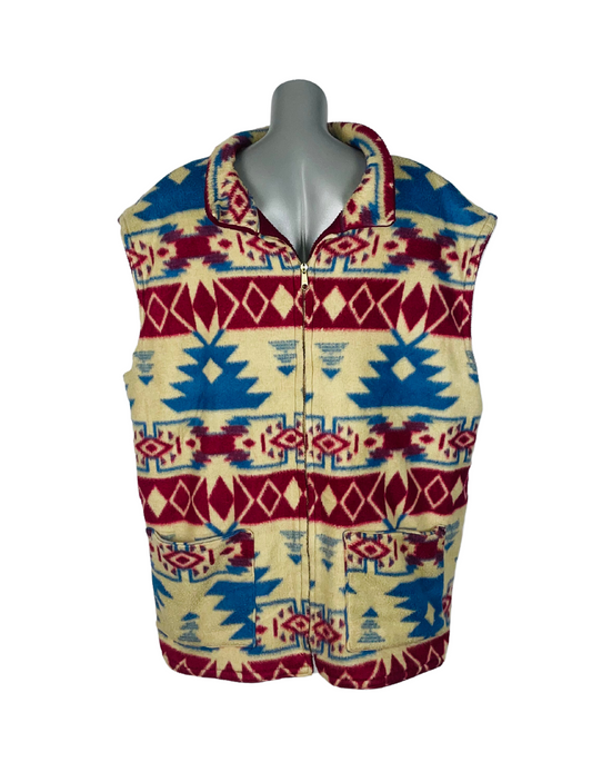 CRAZY FLEECE GILET MULTI COLOUR 3XL