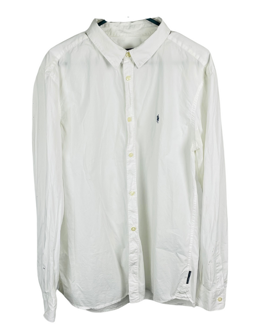 WHITE FRENCH CONNECTION SHIRT LARGE