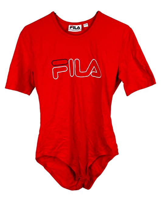 RED FILA BODYSUIT SIZE 10