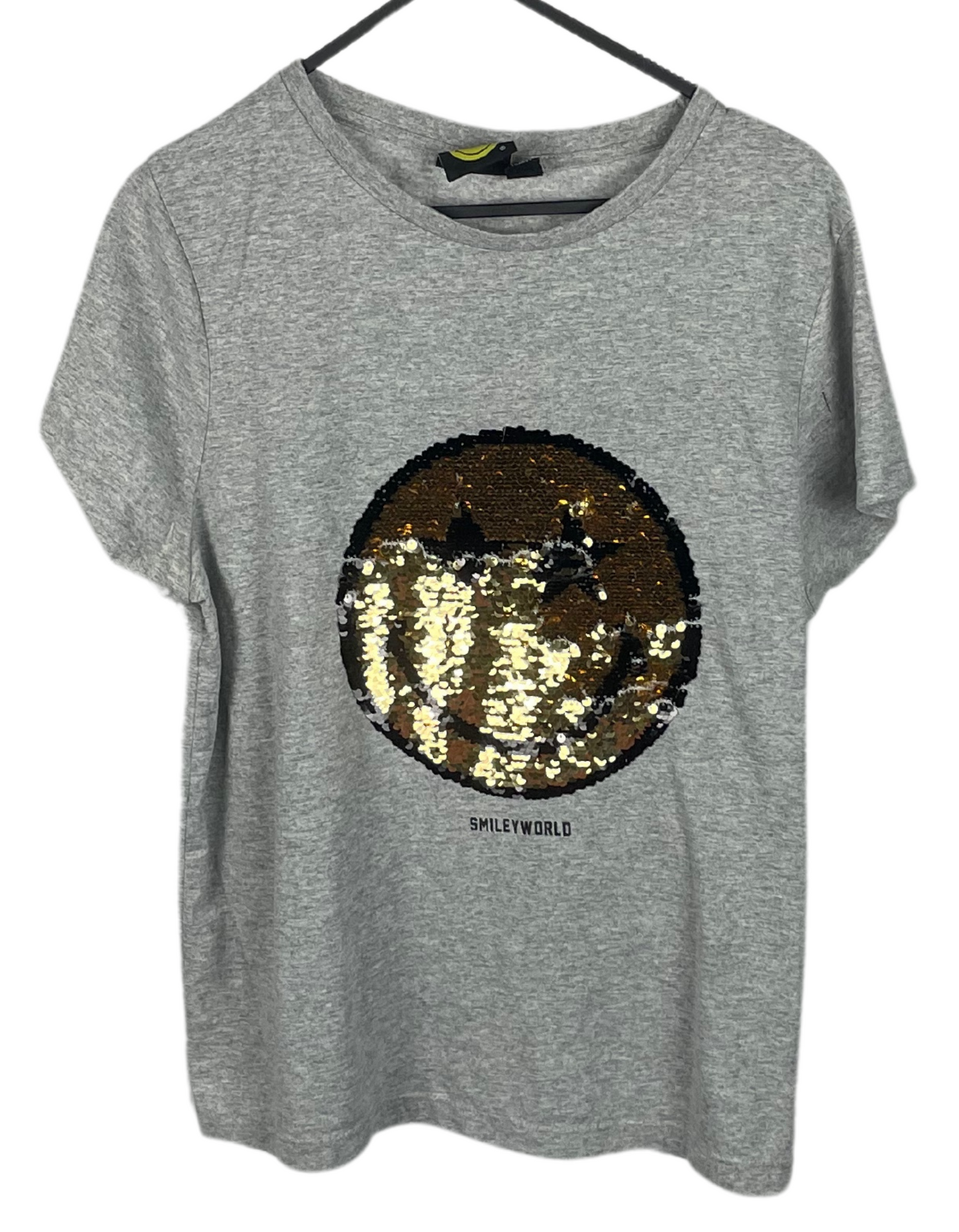 SMILEY FACE SEQUIN T-SHIRT SIZE 14