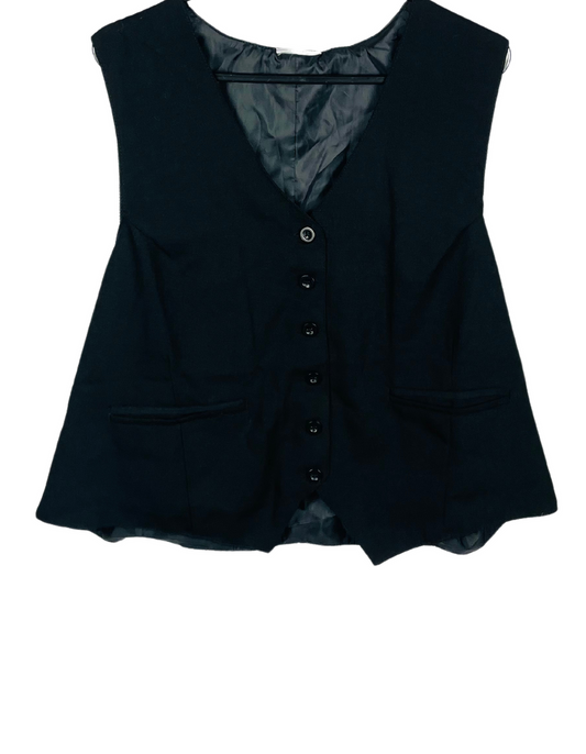 BLACK WAISTCOAT XL