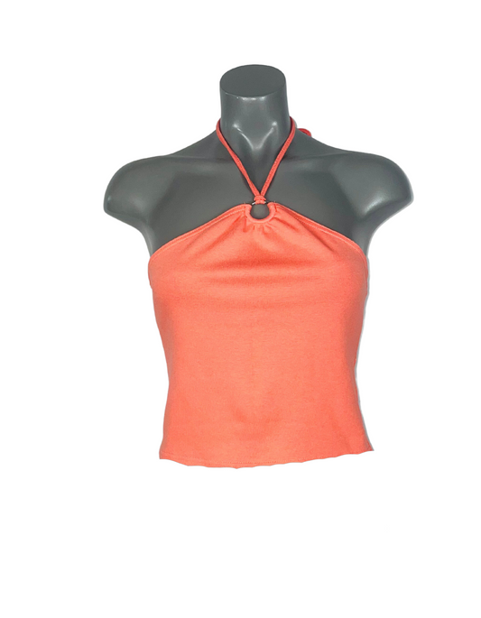 DEBBIE MORGAN HALTER NECK TOP SIZE S/M