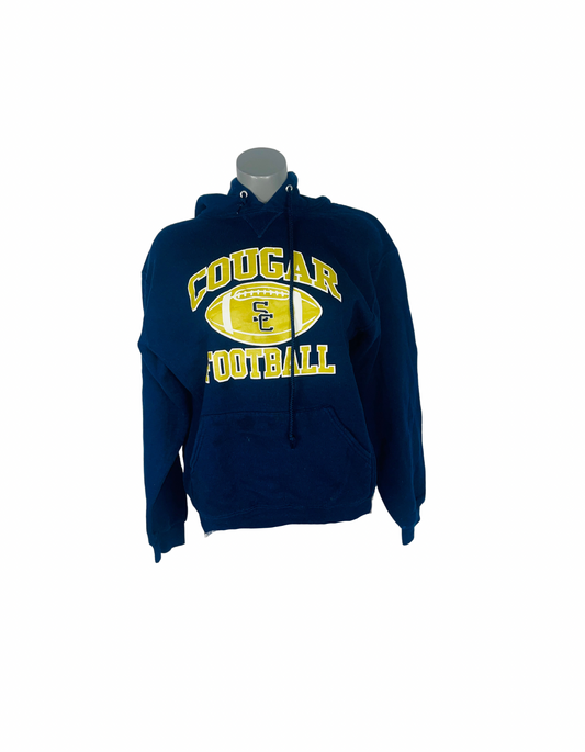 BLUE LOGO HOODIE SIZE M