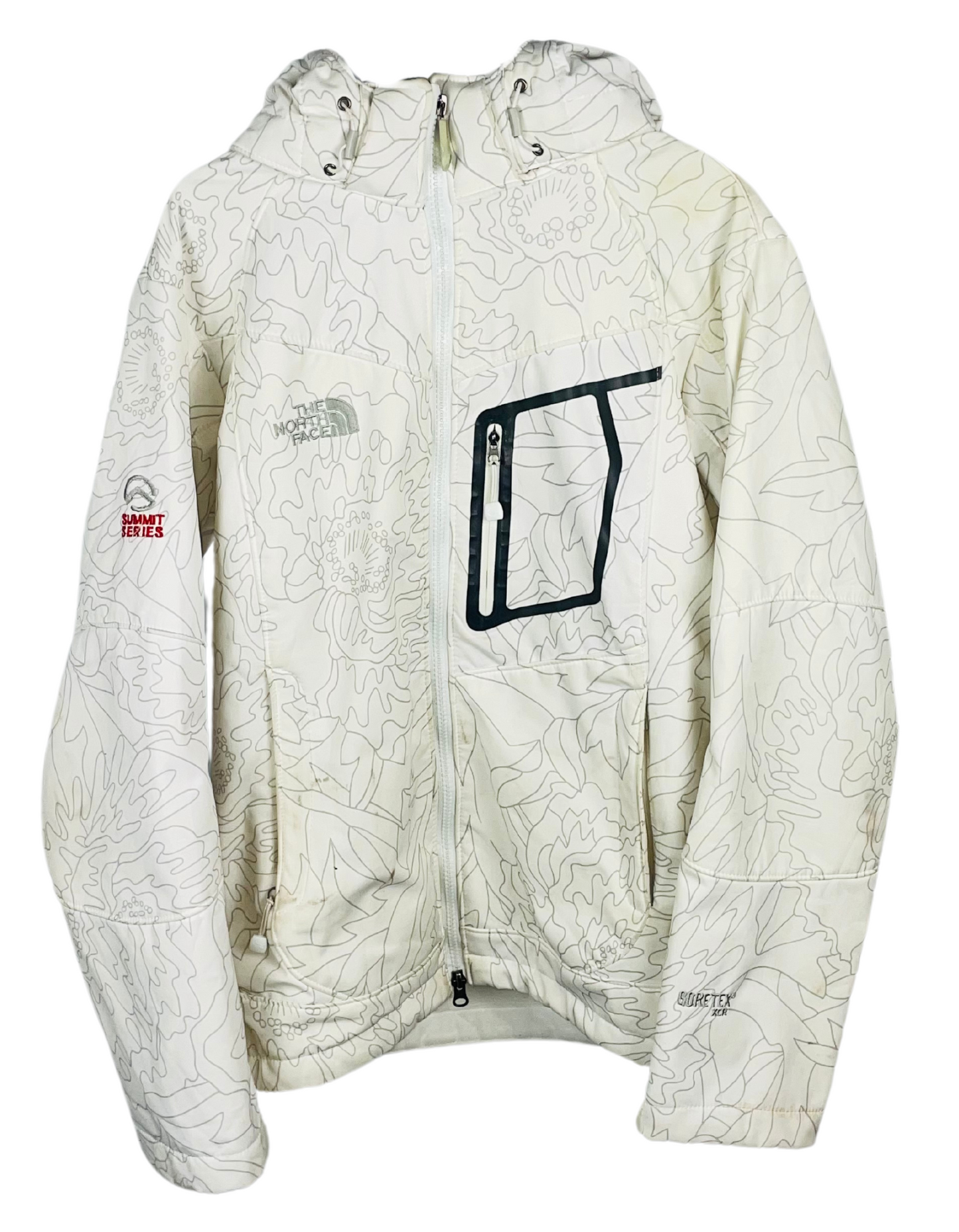 WHITE NORTH FACE JACKET LARGE