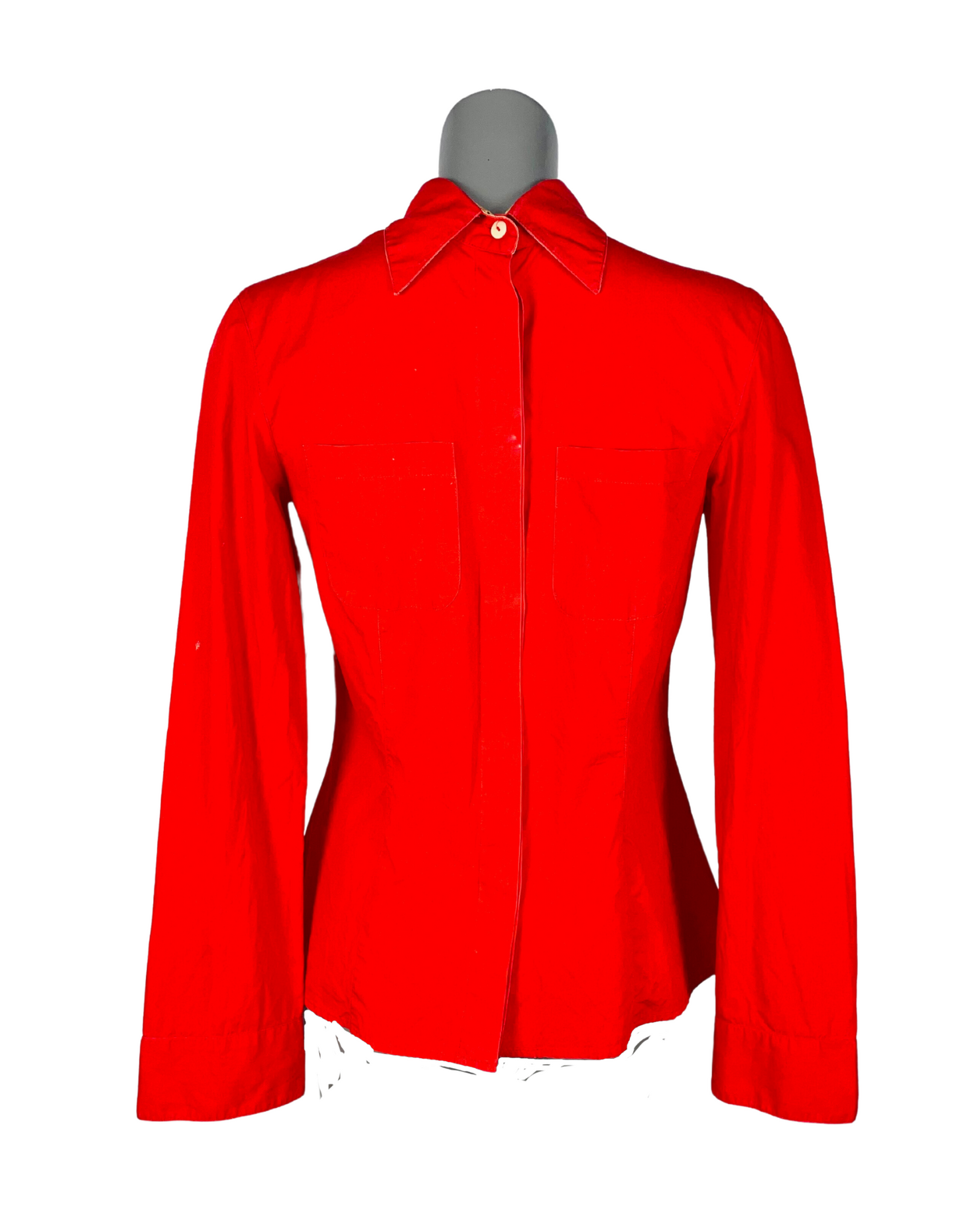 RED ALVIERO MARTINI SHIRT MEDIUM