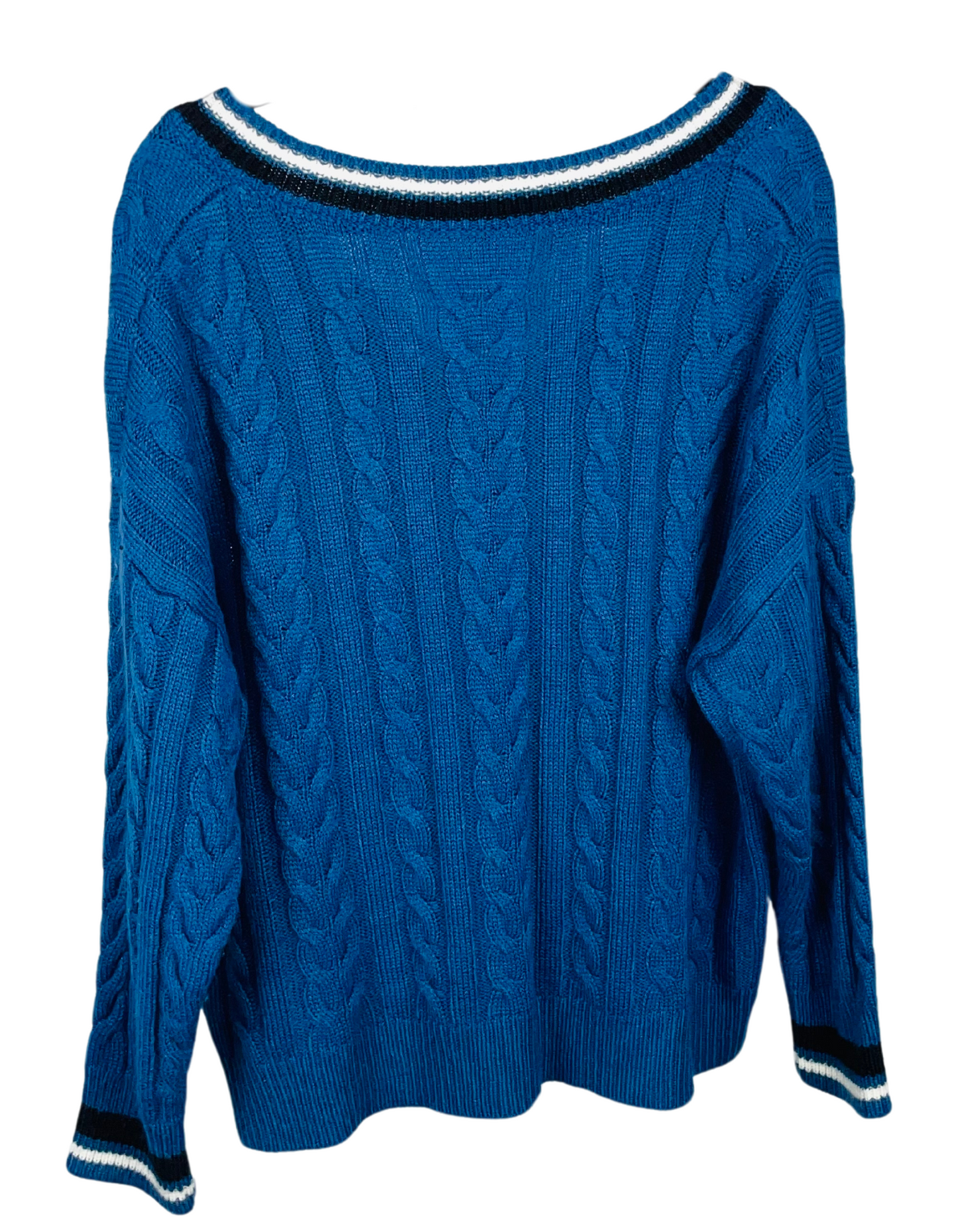 BLUE KNIT SWEATER XL