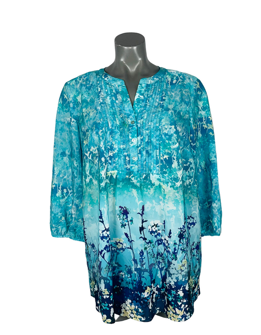 BLUE PER UNA BLOUSE SIZE 16