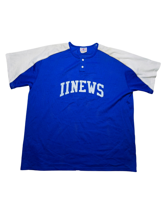 NFL IINEWS BLUE AND WHITE JERSEY 3XL