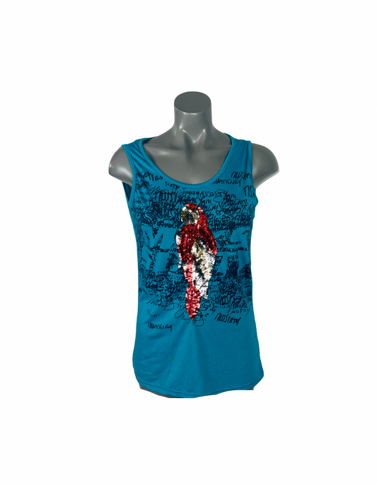 BLUE SEQUIN DETAIL TANK