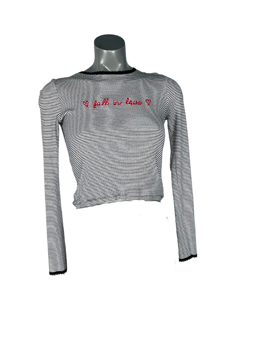 TOPSHOP LONG SLEEVE TOP SIZE 8
