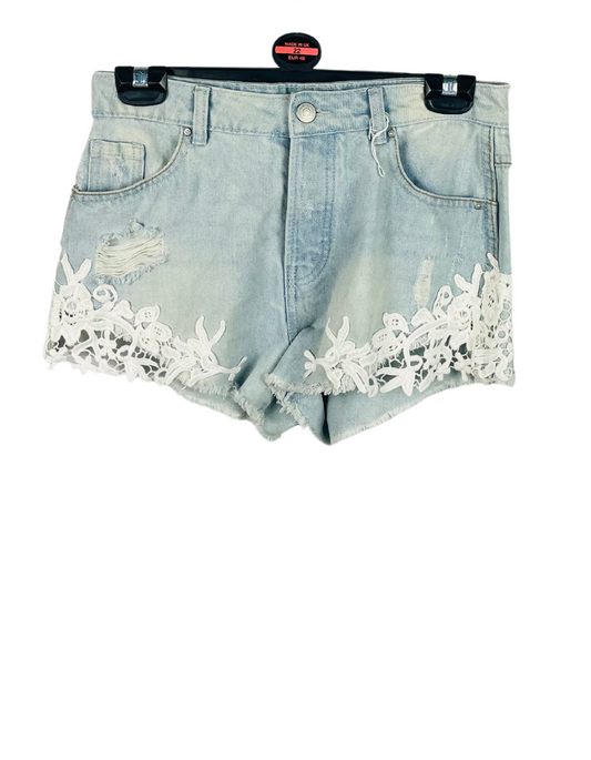 BLUE DENIM SHORTS SIZE 8