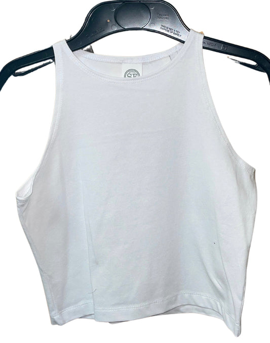 GEM WHITE SKINNIFIT CROP TOP XS