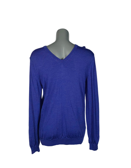 PURPLE HUGO BOSS SWEATER SLIM FIT LARGE