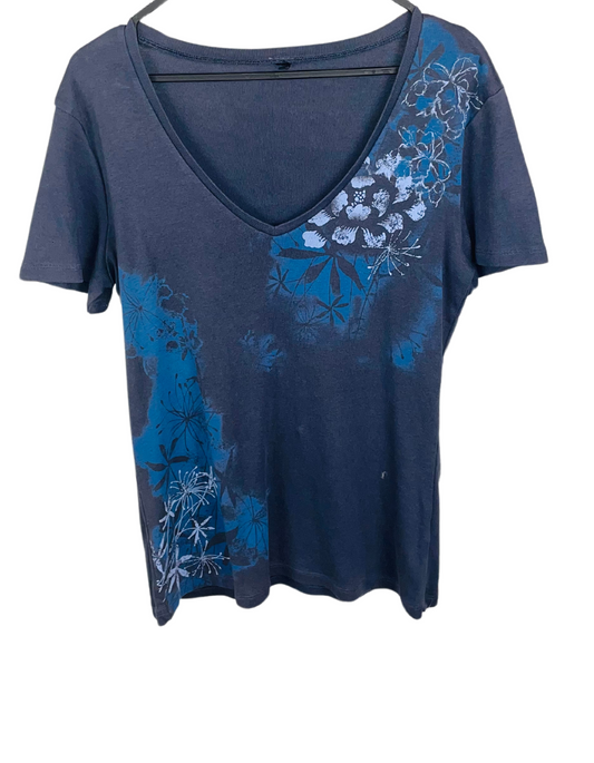FLOWER PRINT T-SHIRT SIZE 14