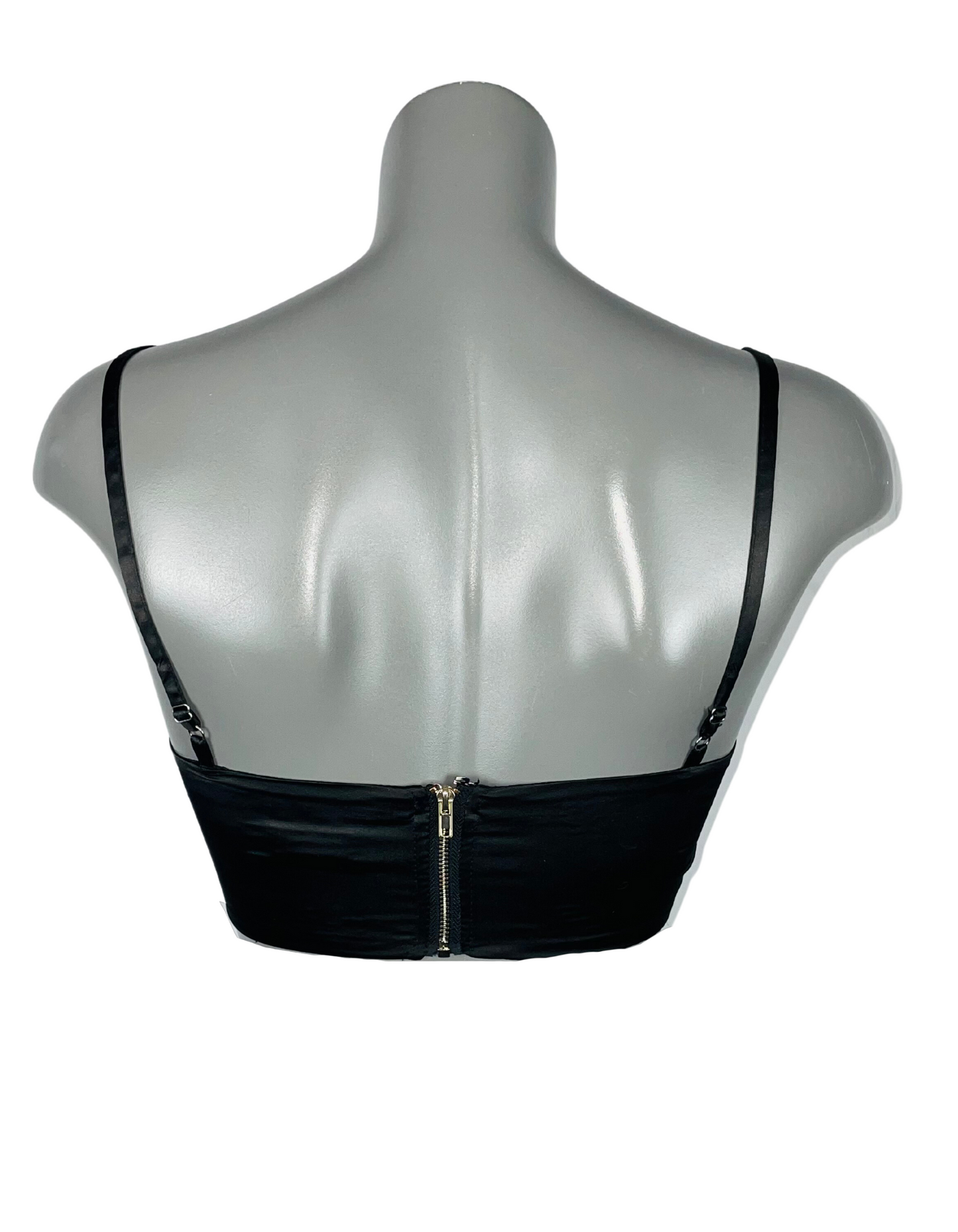 BLACK OH POLLY CROP TOP SIZE 6