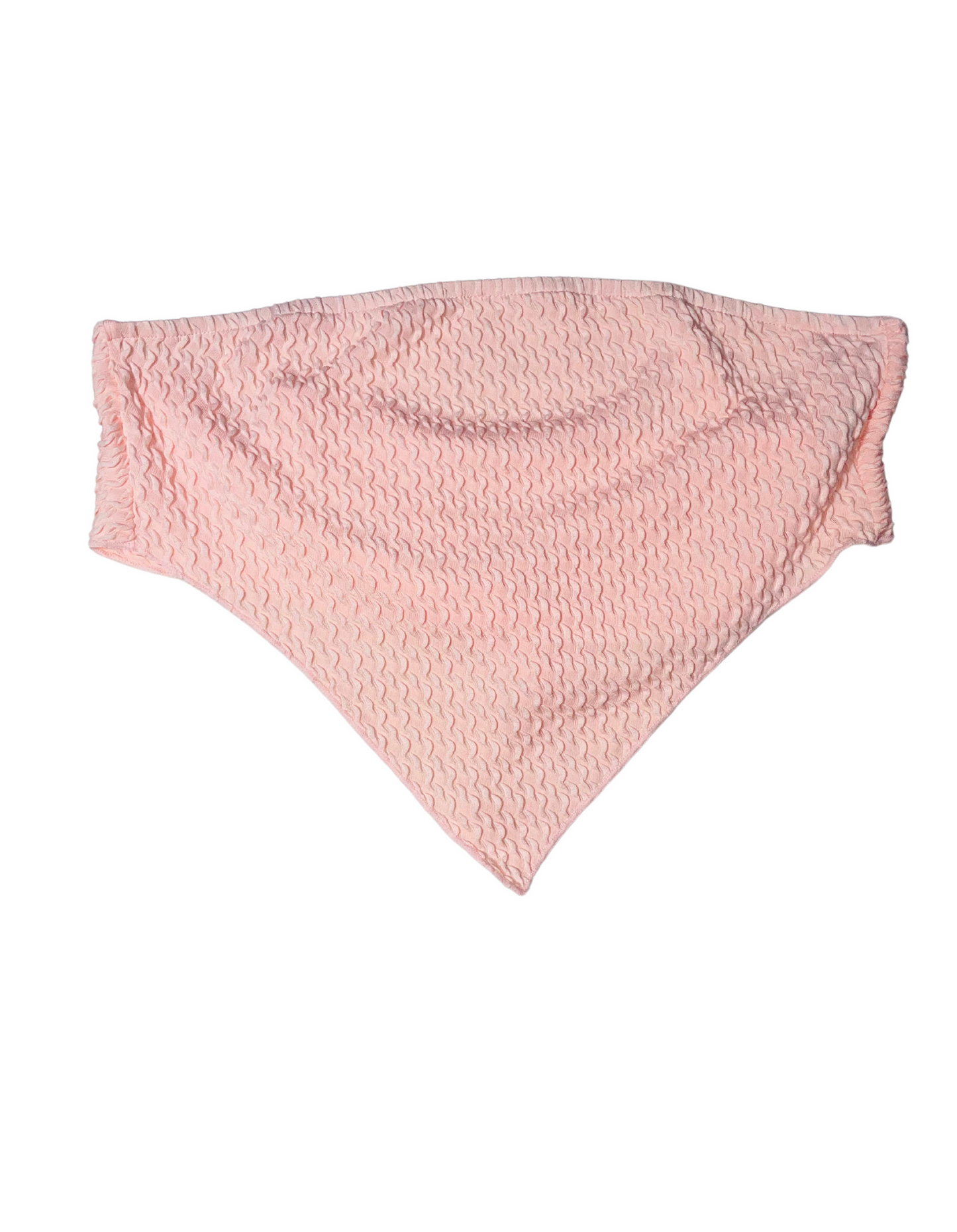 PINK TIE UP BANDEAU TOP SMALL