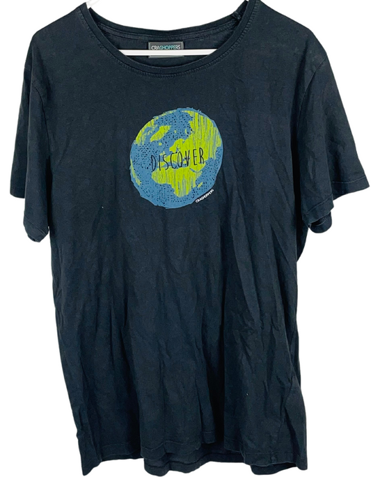 GREY EARTH DISCOVER T-SHIRT LARGE
