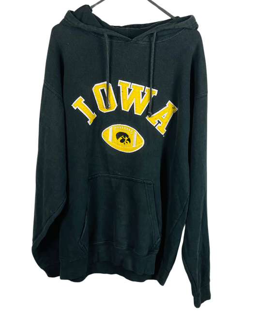BLACK IOWA SPORTS HOODIE MEDIUM