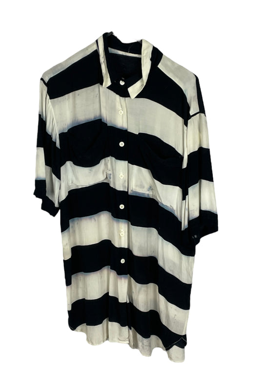 STRIPE VINTAGE SHIRT - L