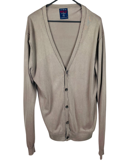 GREY RIFLE CARDIGAN LARGE