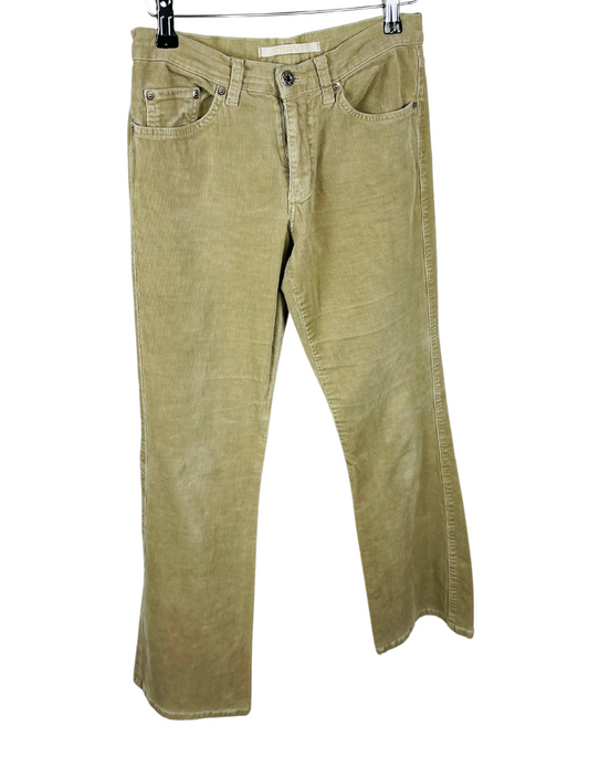 BEIGE CORDUROY TROUSERS (W30” L30”)