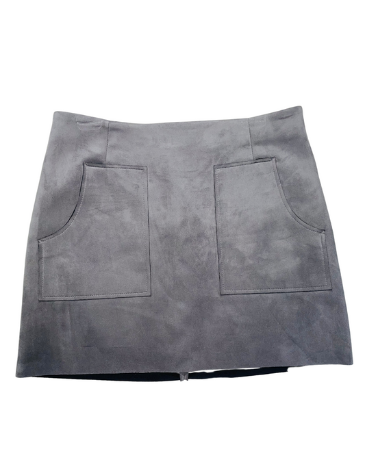 Grey velvet skirt size 14