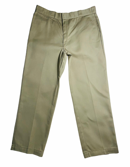 DICKIES BEIGE TROUSERS (W-38)(L-30)