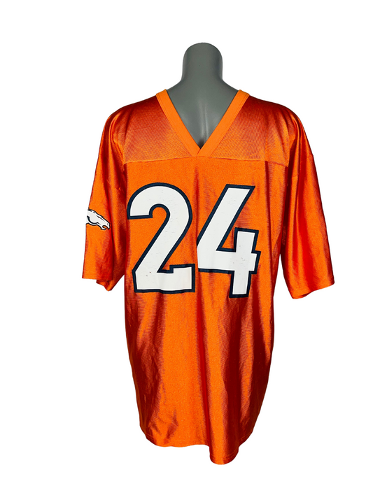 ORANGE NFL PLAYERS 24 AMERICAN FOOTBALL T-SHIRT LARGE