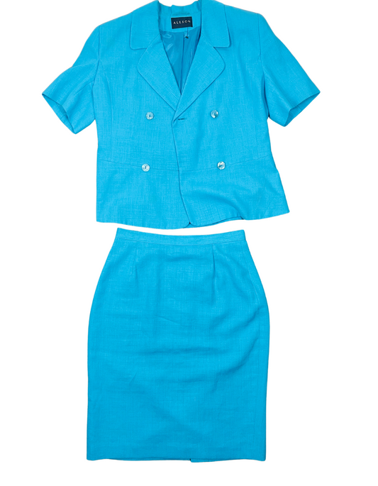 BLUE ALEXON CO-ORD SIZE 14