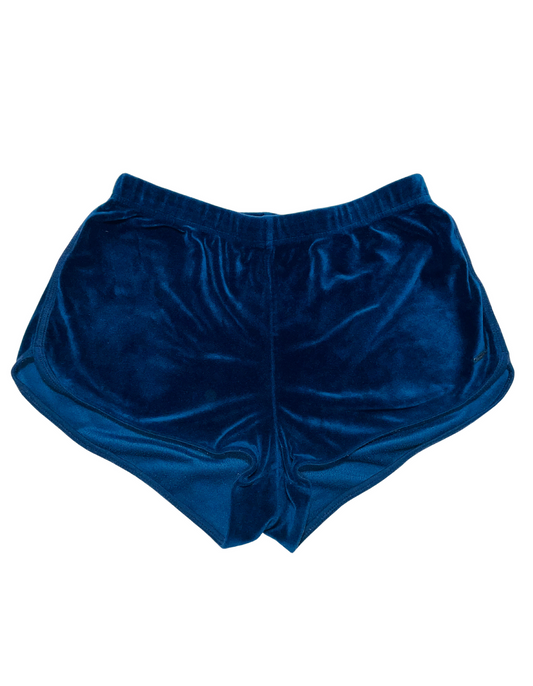 BLUE VELOUR HOLLISTER SHORTS MEDIUM