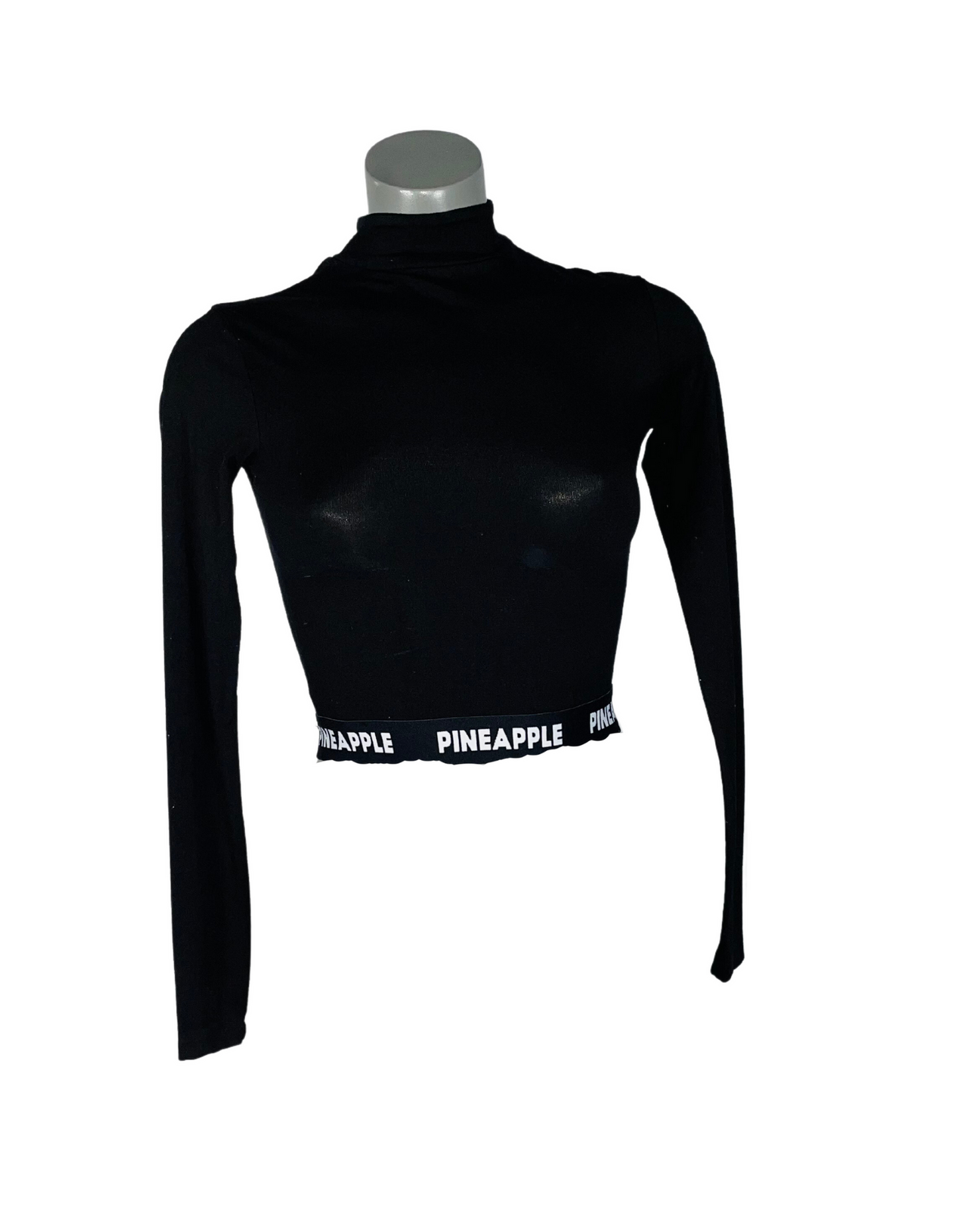 MISS SELFRIDGE PINEAPPLE TOP BLACK XXS