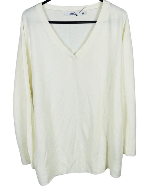 CREAM SWEATER XXL