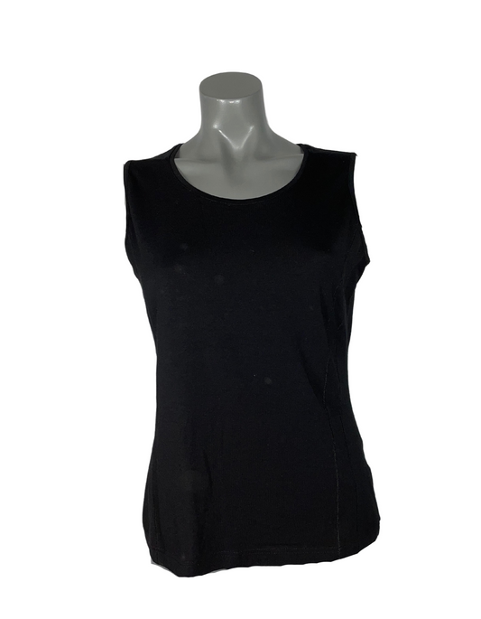 GERRY WEBER BLACK VEST TOP SIZE 12