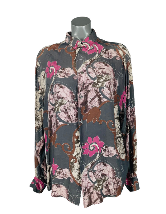 FLOWER DESIGN BLOUSE LARGE