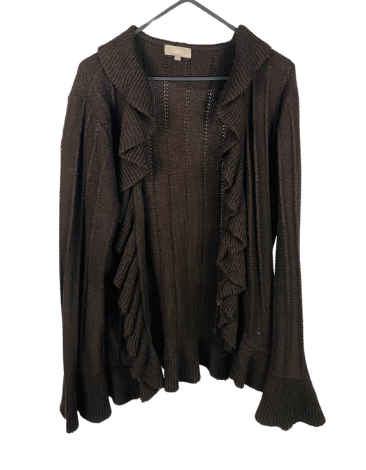 BROWN SOON CARDIGAN SIZE 14