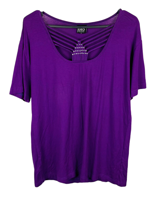 DOLCE & GABBANA PURPLE TOP LARGE
