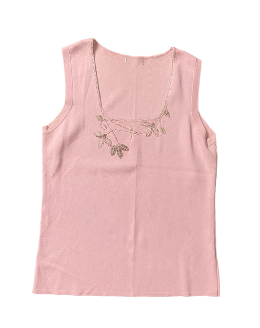 EMBROIDED VEST - M