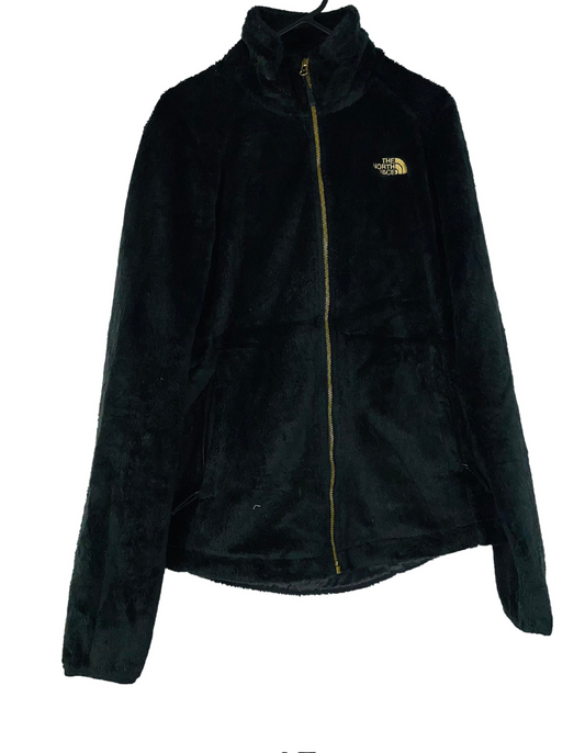 NORTH FACE FLEECE BLACK AND GOLD MEDIUM