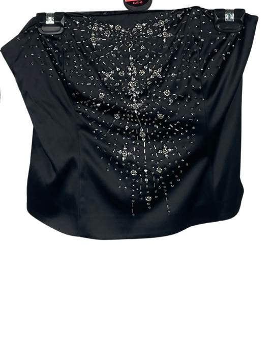 BLACK SEQUIN BANDEAU SIZE 12