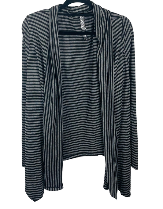 BLACK, GREY CARDIGAN SIZE 18