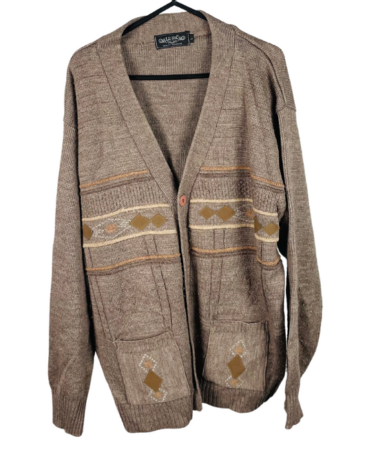 BROWN LUPA CARDIGAN LARGE