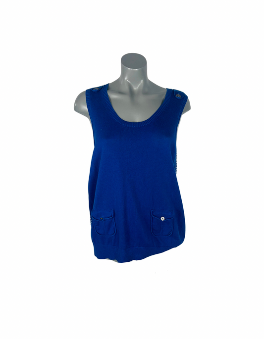 TOMMY HILFIGER BLUE SWEARER VEST