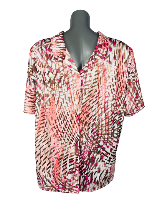 DAMART COLOURFUL BLOUSE XL
