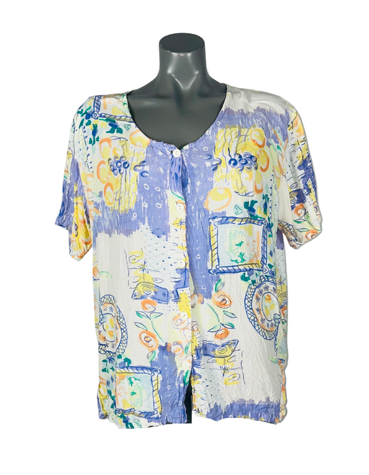 COLOURFUL FREAKS BLOUSE LARGE