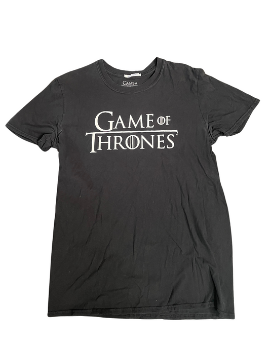 BLACK GAME OF THRONES T-SHIRT MEDIUM