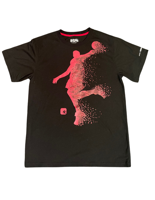AND 1 BLACK AND RED T-SHIRT XXL